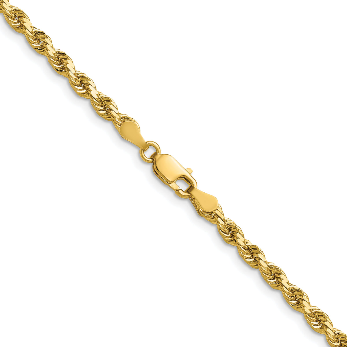 14k 3.5mm D/C Rope with Lobster Clasp Chain-025L-30