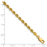 14k 3.5mm D/C Rope with Lobster Clasp Chain-025L-18