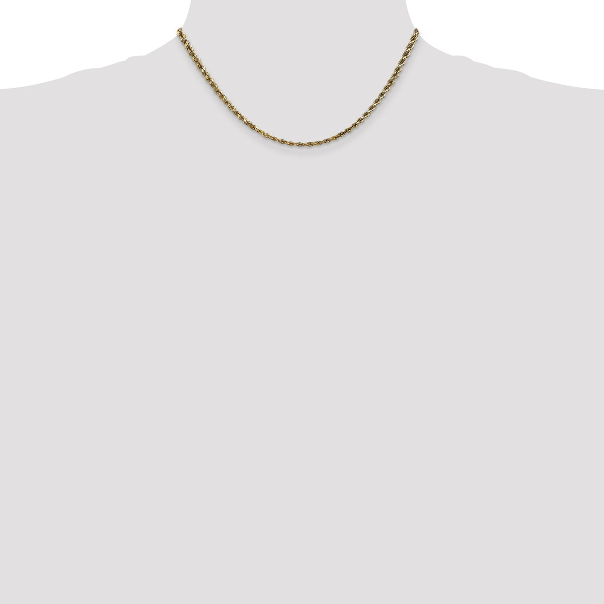 14k 3.5mm D/C Rope with Lobster Clasp Chain-025L-16