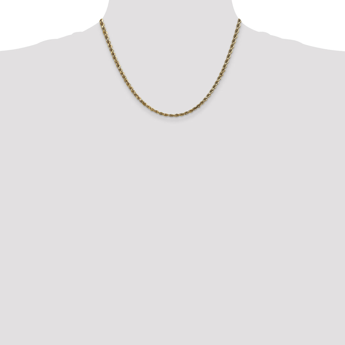 14k 3.5mm D/C Rope with Lobster Clasp Chain-025L-18