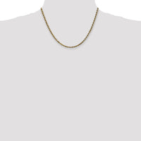 14k 3.5mm D/C Rope with Lobster Clasp Chain-025L-18