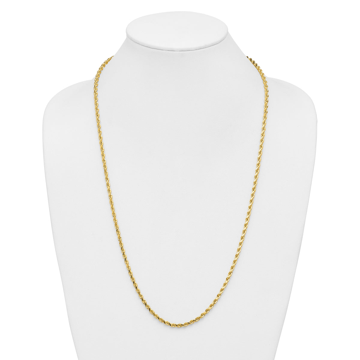 14k 3.5mm D/C Rope with Lobster Clasp Chain-025L-28