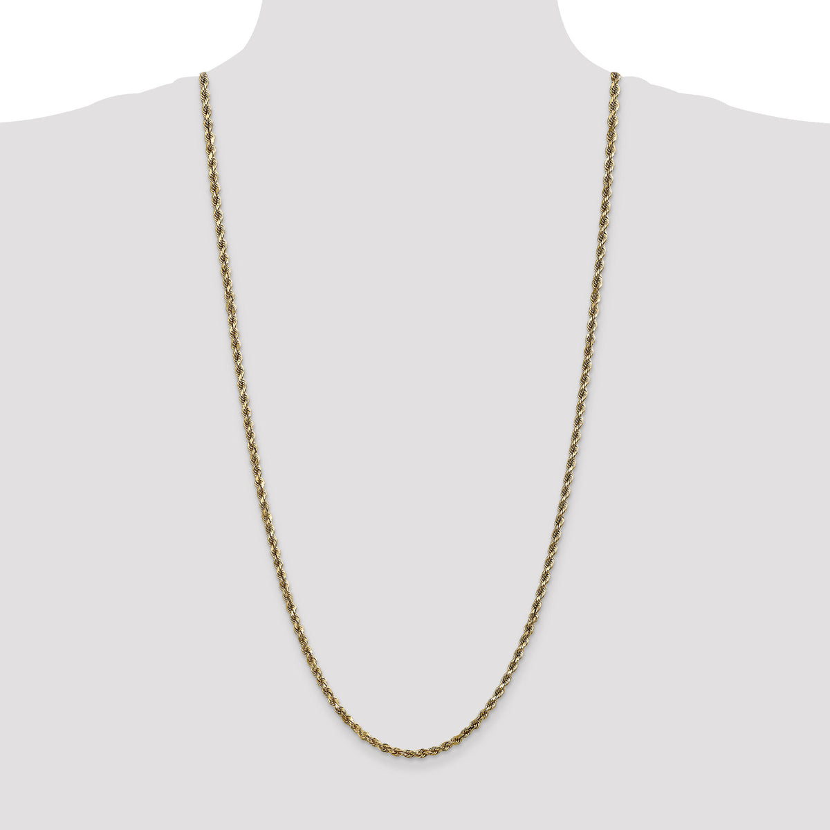 14k 3.5mm D/C Rope with Lobster Clasp Chain-025L-30