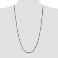14k 3.5mm D/C Rope with Lobster Clasp Chain-025L-30