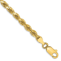 14k 3.5mm D/C Rope with Lobster Clasp Chain-025L-9
