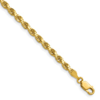 14k 3.5mm D/C Rope with Lobster Clasp Chain-025L-26