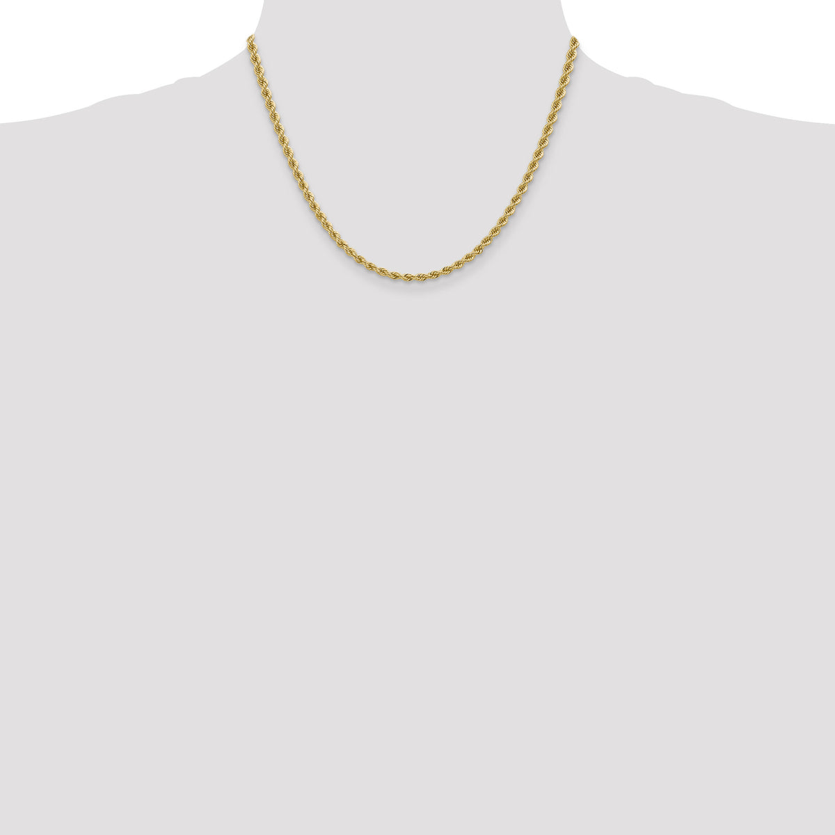 14k 3.65mm Regular Rope Chain-025S-18