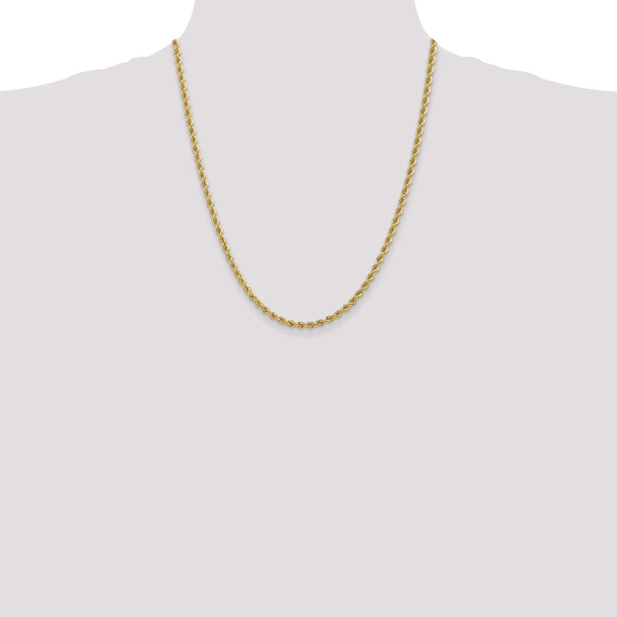 14k 3.65mm Regular Rope Chain-025S-22