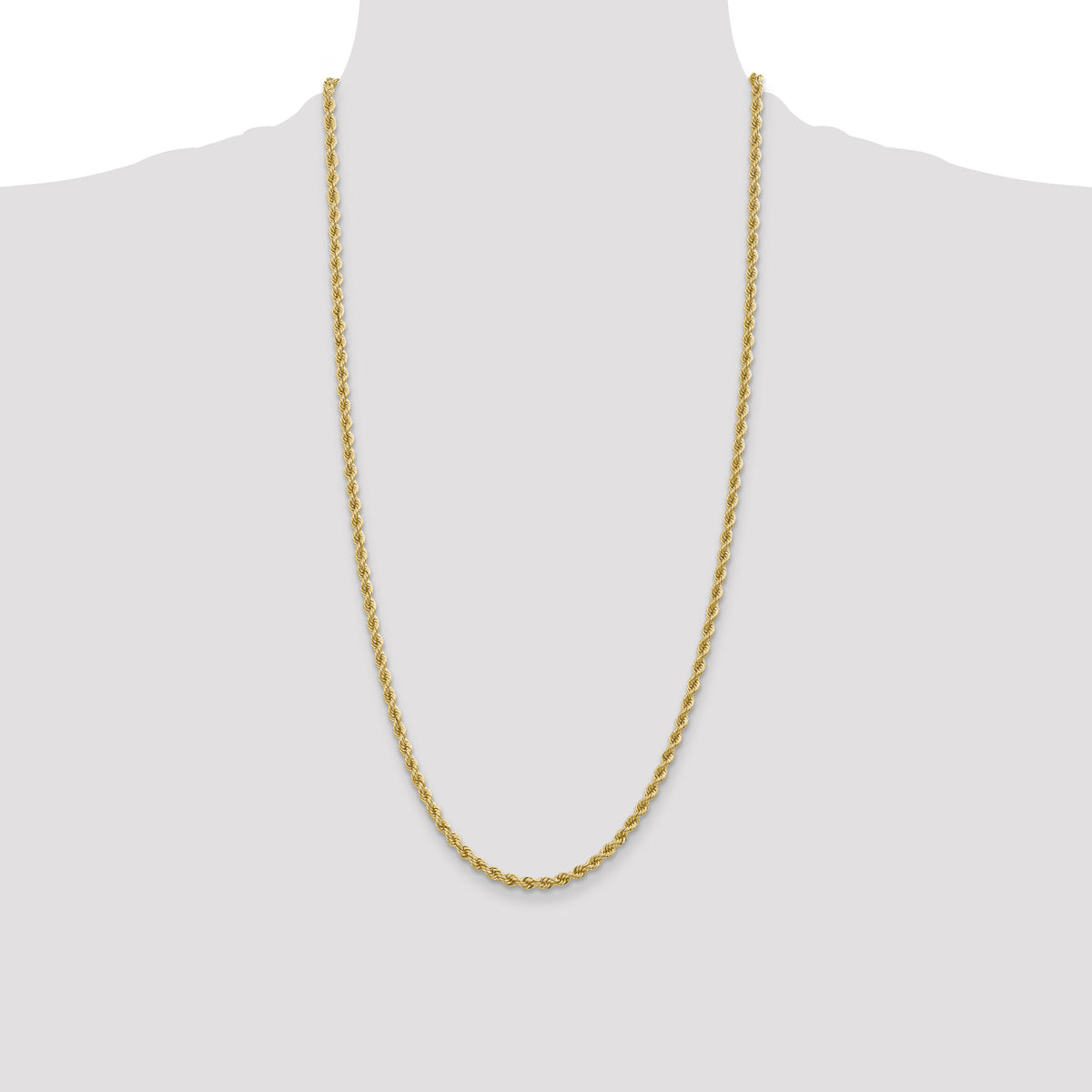 14k 3.65mm Regular Rope Chain-025S-28
