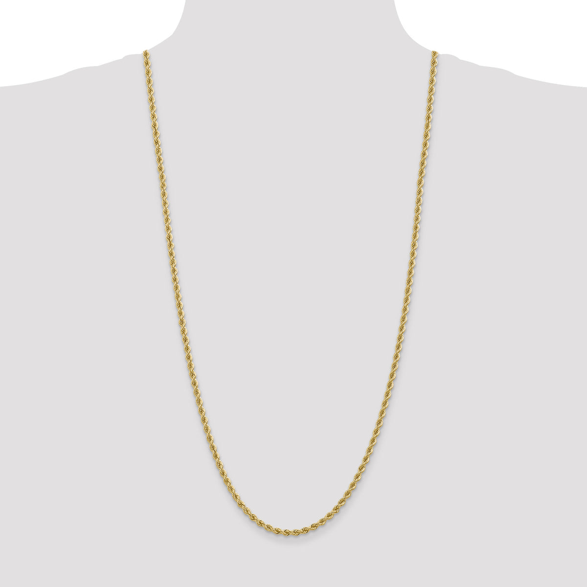 14k 3.65mm Regular Rope Chain-025S-30