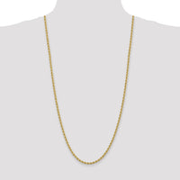 14k 3.65mm Regular Rope Chain-025S-30