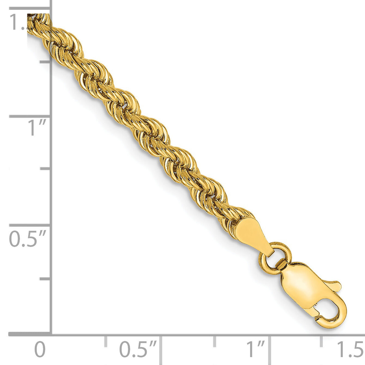 14k 3.65mm Regular Rope Chain-025S-8