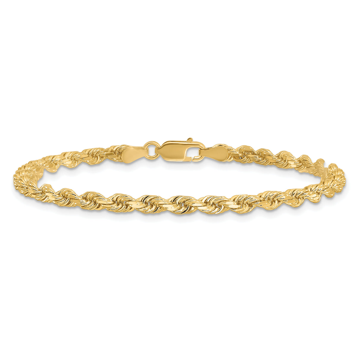 14k 3.5mm D/C Rope with Lobster Clasp Chain-025L-9