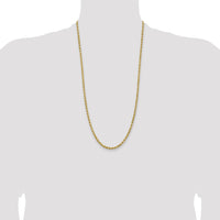 14K 3.75mm D/C Rope with Lobster Clasp Chain-027L-28