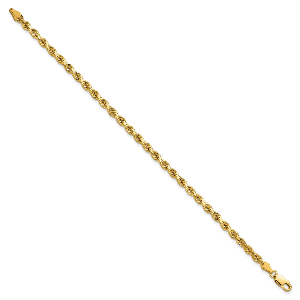 14K 3.75mm D/C Rope with Lobster Clasp Chain-027L-8