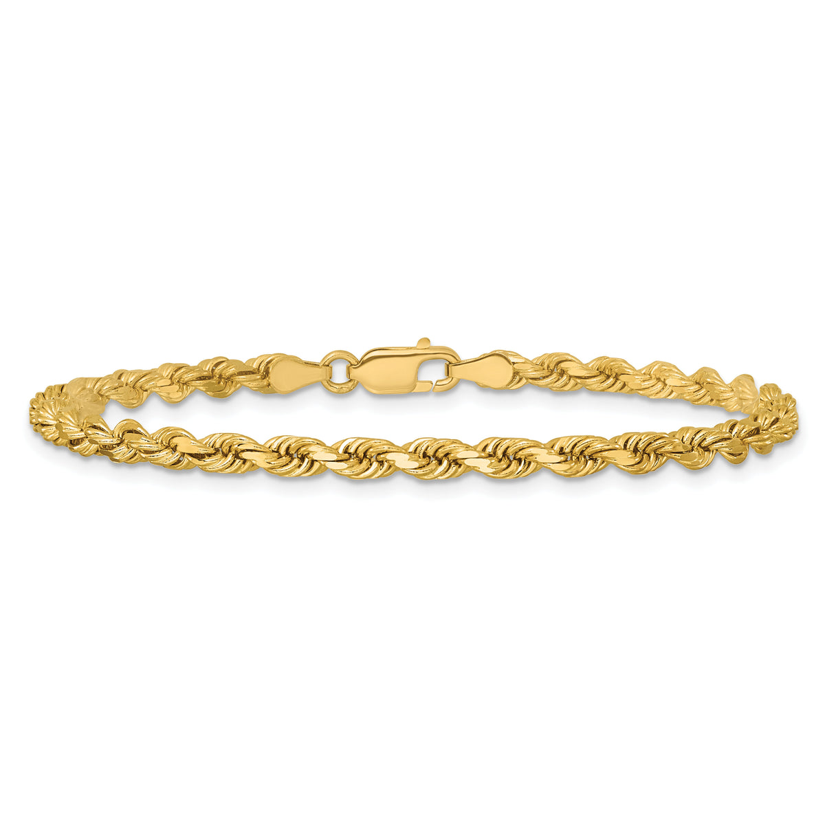 14K 3.75mm D/C Rope with Lobster Clasp Chain-027L-8