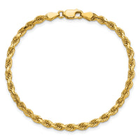 14K 3.75mm Diamond Cut Rope Chain-027L-9