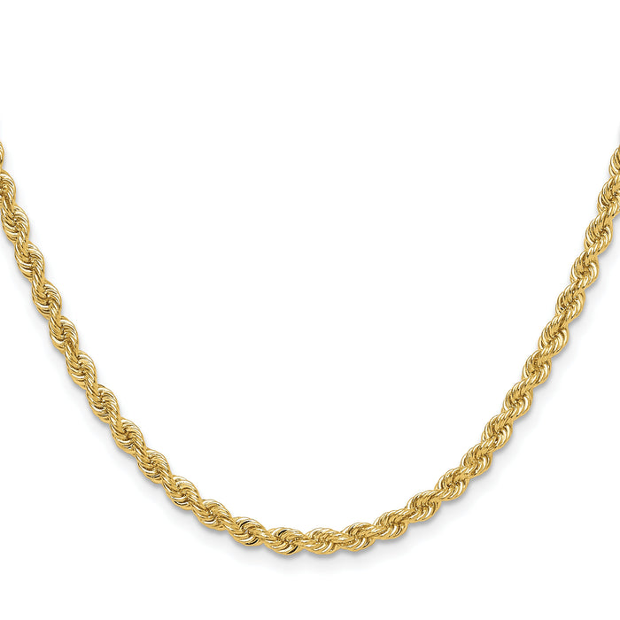 14k 3.8mm Regular Rope Chain-027S-28