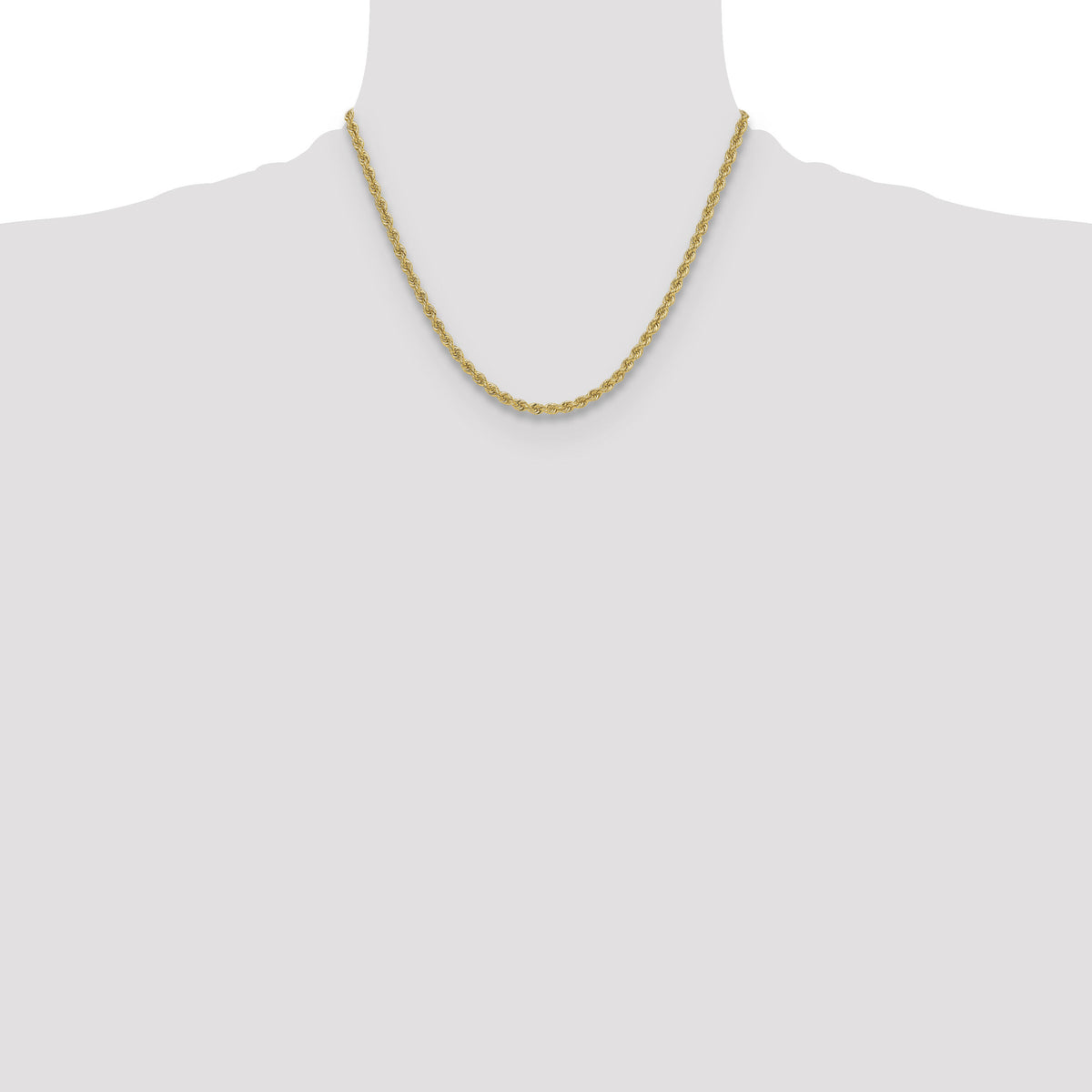 14k 3.8mm Regular Rope Chain-027S-18
