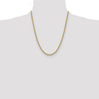 14k 3.8mm Regular Rope Chain-027S-22