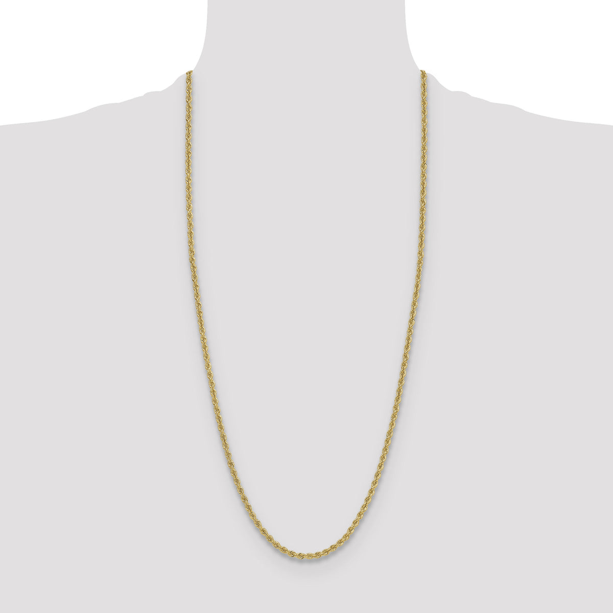 14k 3.8mm Regular Rope Chain-027S-30