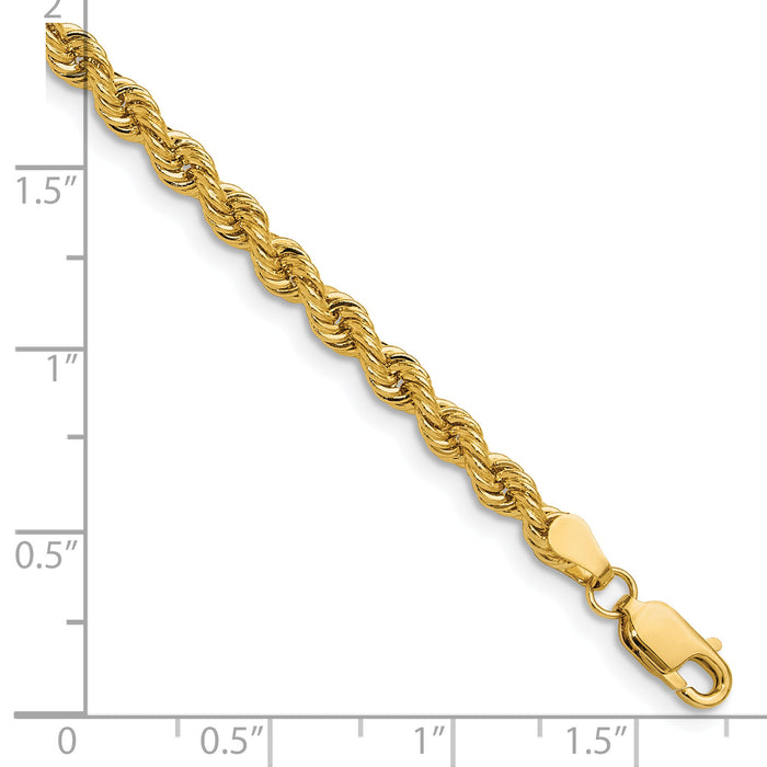 14k 3.8mm Regular Rope Chain-027S-8