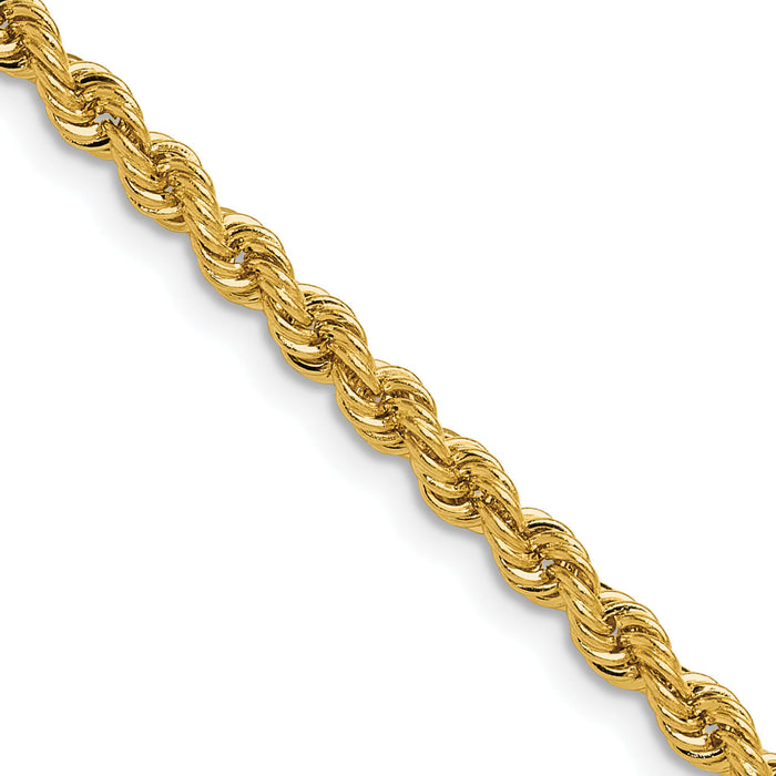 14k 3.8mm Regular Rope Chain-027S-24