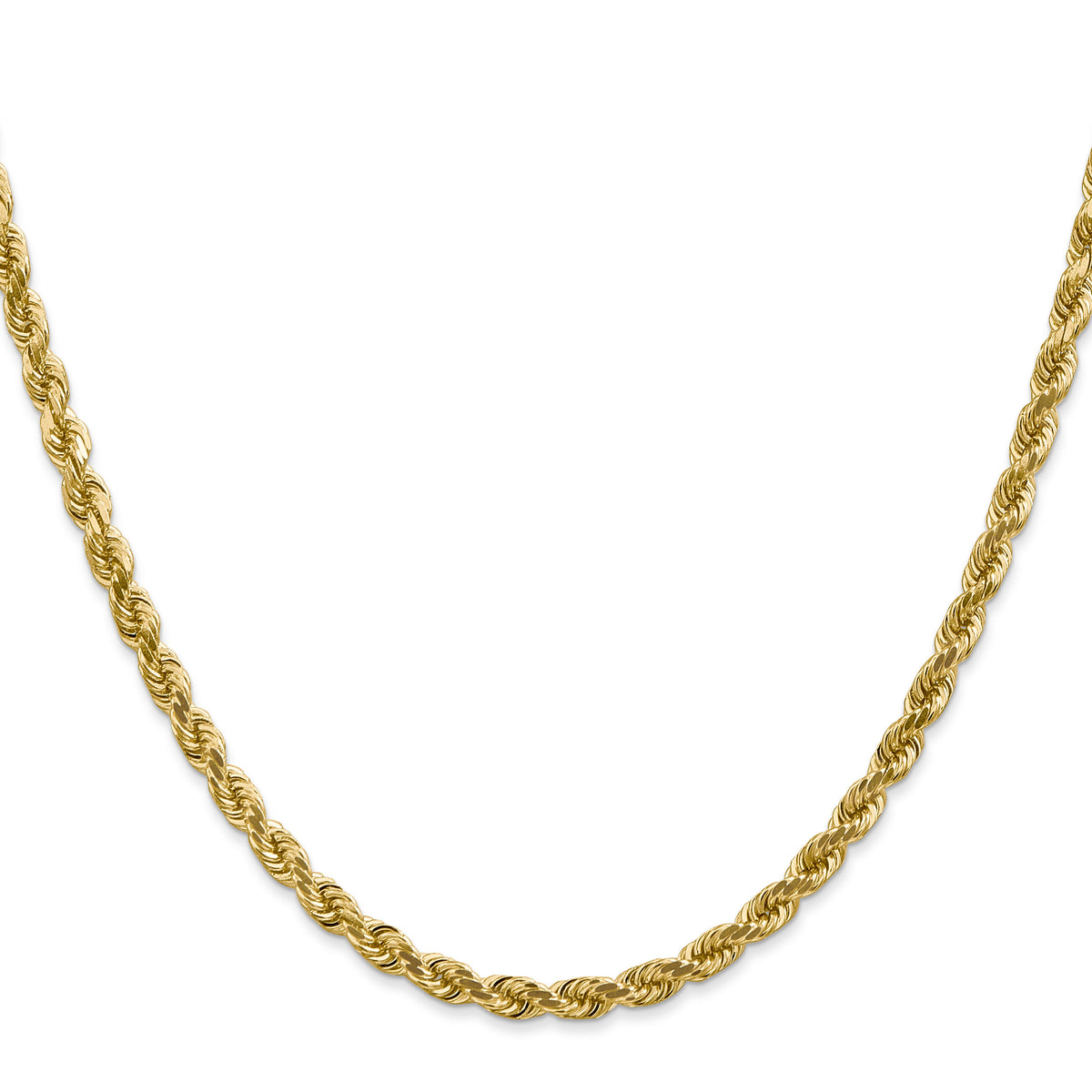 14k 4mm D/C Rope with Lobster Clasp Chain-030L-16