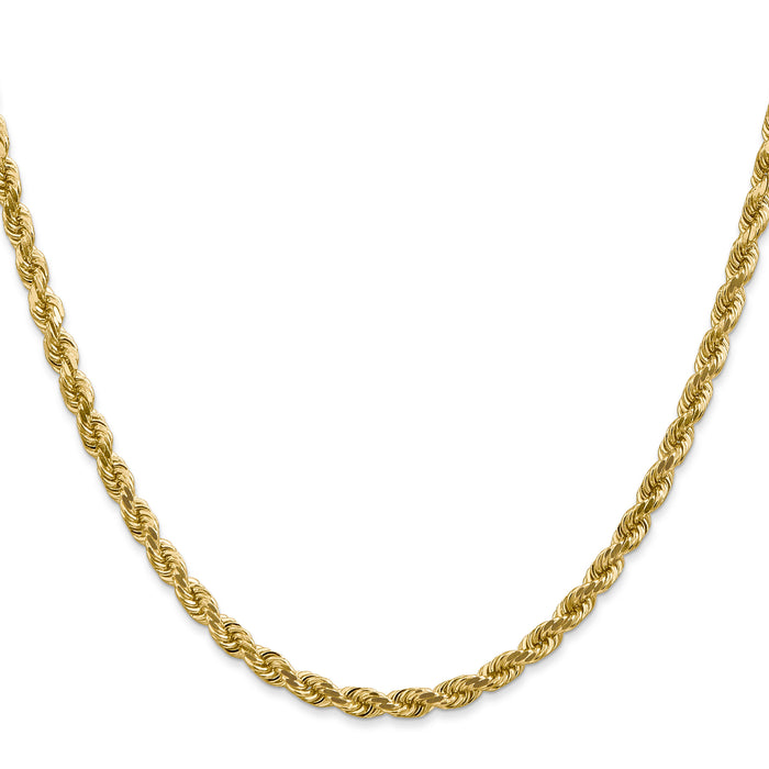 14k 4mm D/C Rope with Lobster Clasp Chain-030L-30
