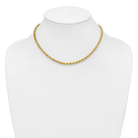 14k 4mm D/C Rope with Lobster Clasp Chain-030L-16