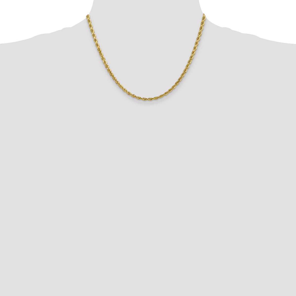 14k 4mm D/C Rope with Lobster Clasp Chain-030L-18