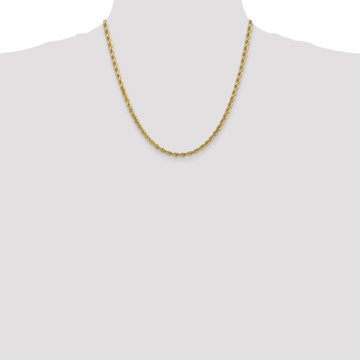 14k 4mm D/C Rope with Lobster Clasp Chain-030L-20