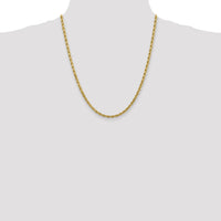 14k 4mm D/C Rope with Lobster Clasp Chain-030L-22