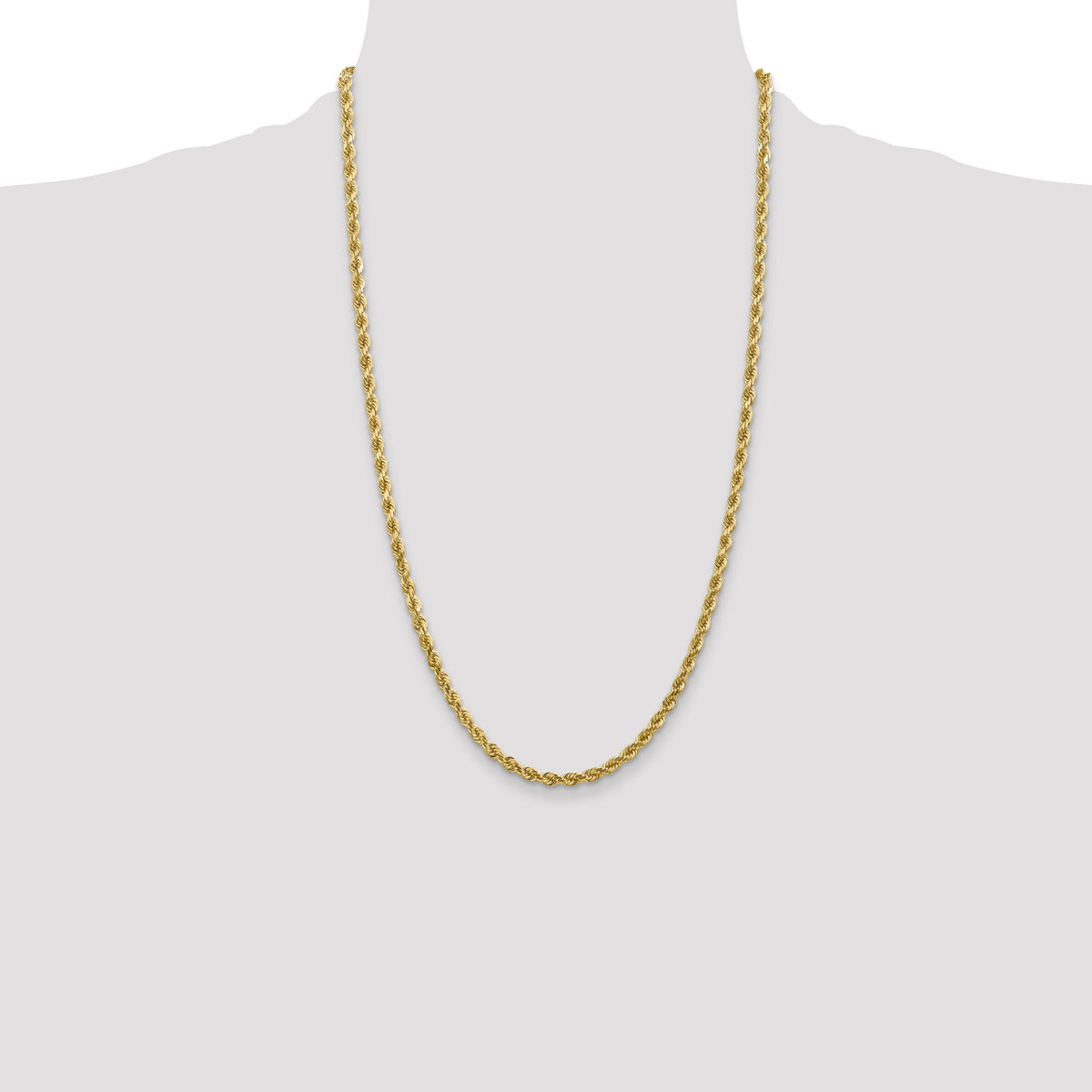 14k 4mm D/C Rope with Lobster Clasp Chain-030L-26