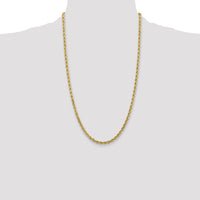 14k 4mm D/C Rope with Lobster Clasp Chain-030L-26