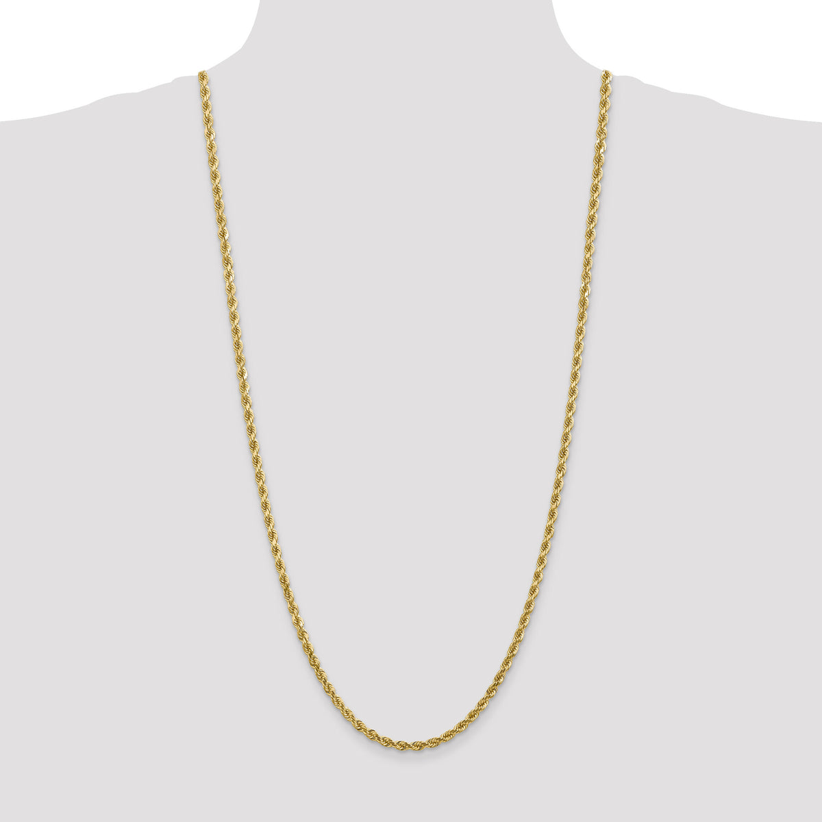 14k 4mm D/C Rope with Lobster Clasp Chain-030L-30