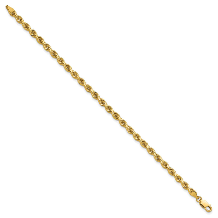 14k 4mm D/C Rope with Lobster Clasp Chain-030L-7