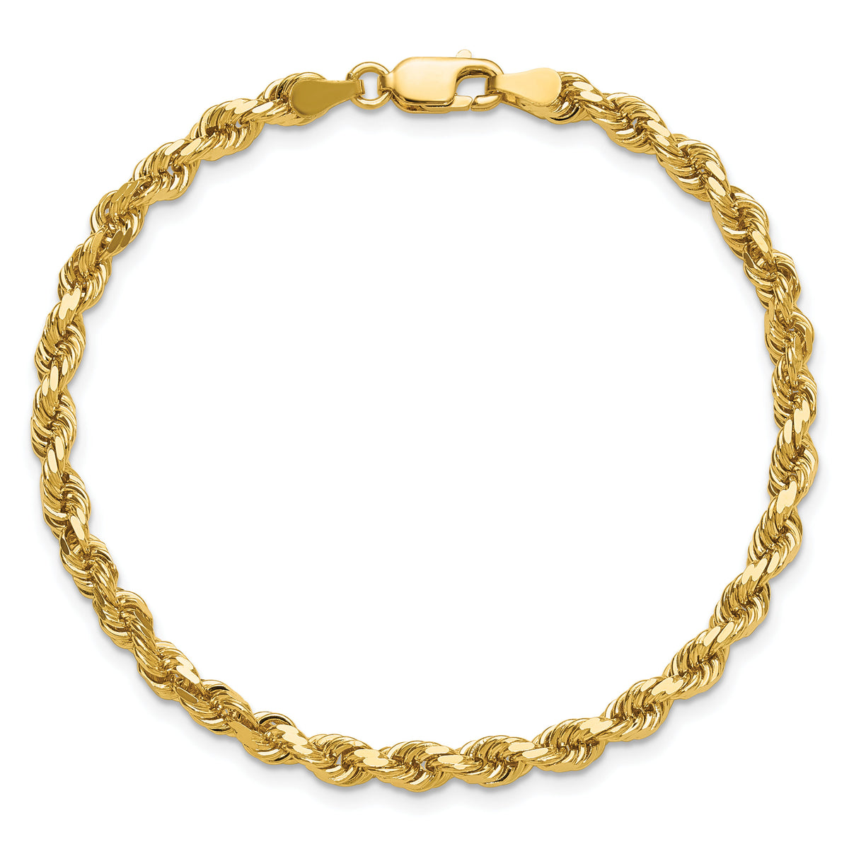 14k 4mm D/C Rope with Lobster Clasp Chain-030L-7