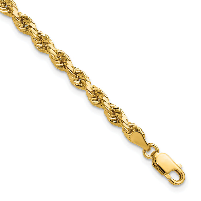 14k 4mm D/C Rope with Lobster Clasp Chain-030L-7