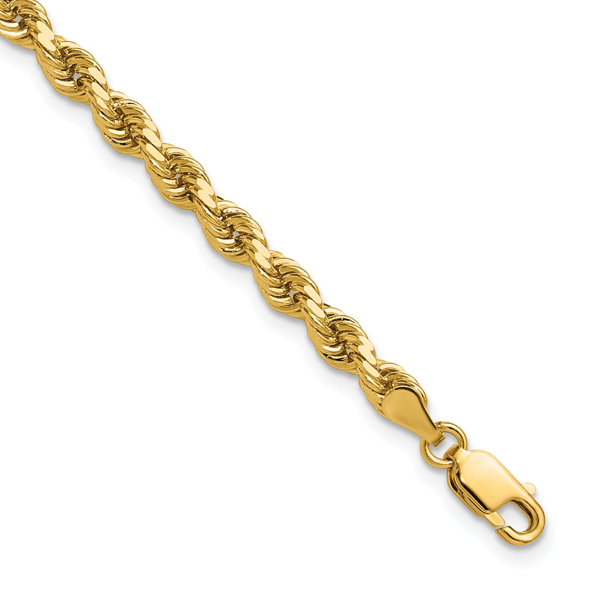 14k 4mm D/C Rope with Lobster Clasp Chain-030L-9