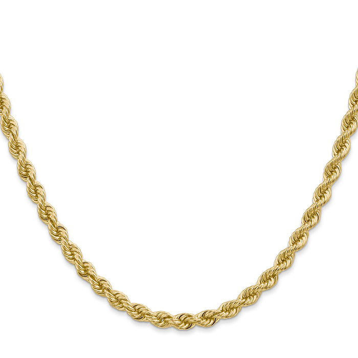 14k 4mm Regular Rope Chain-030S-28