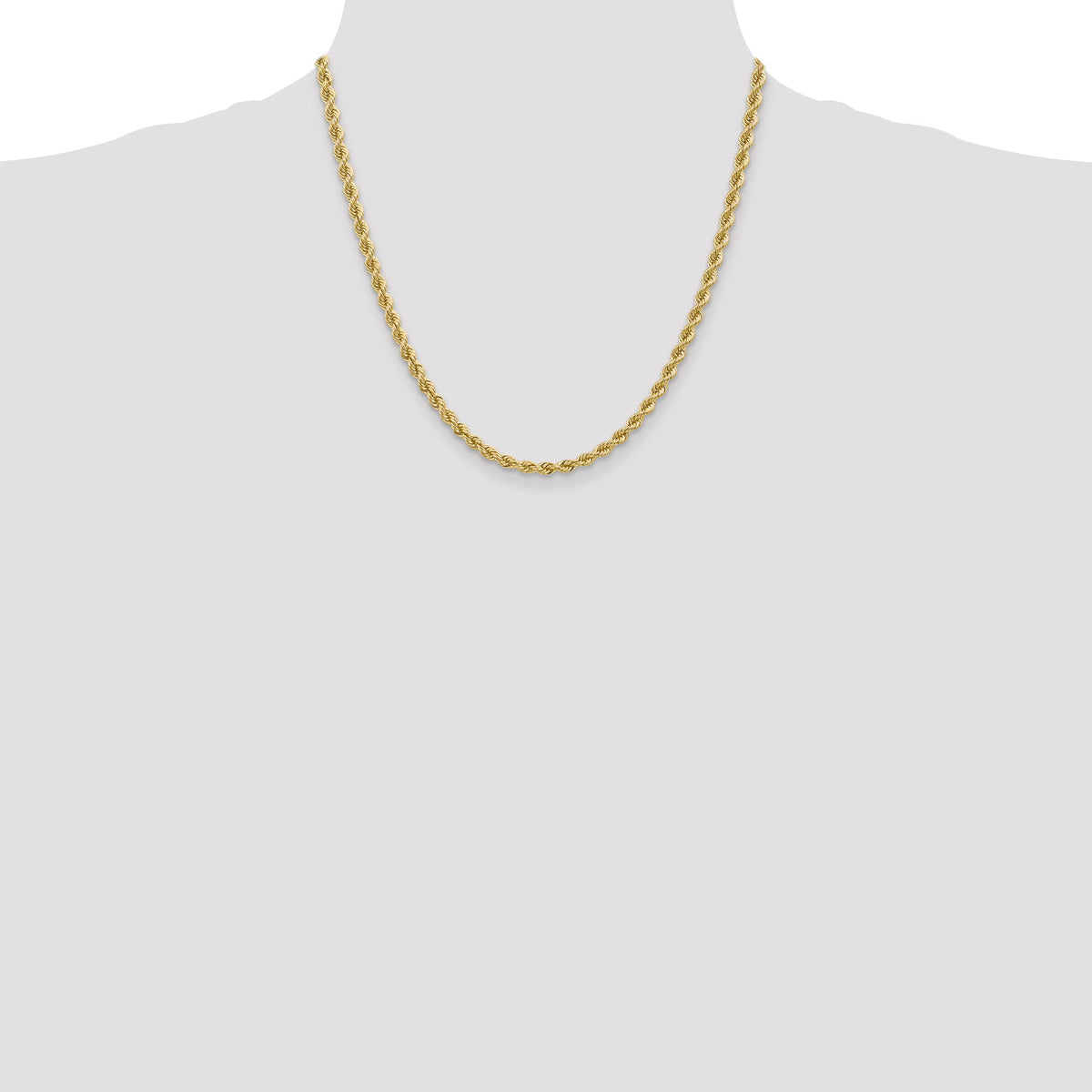 14k 4mm Regular Rope Chain-030S-20
