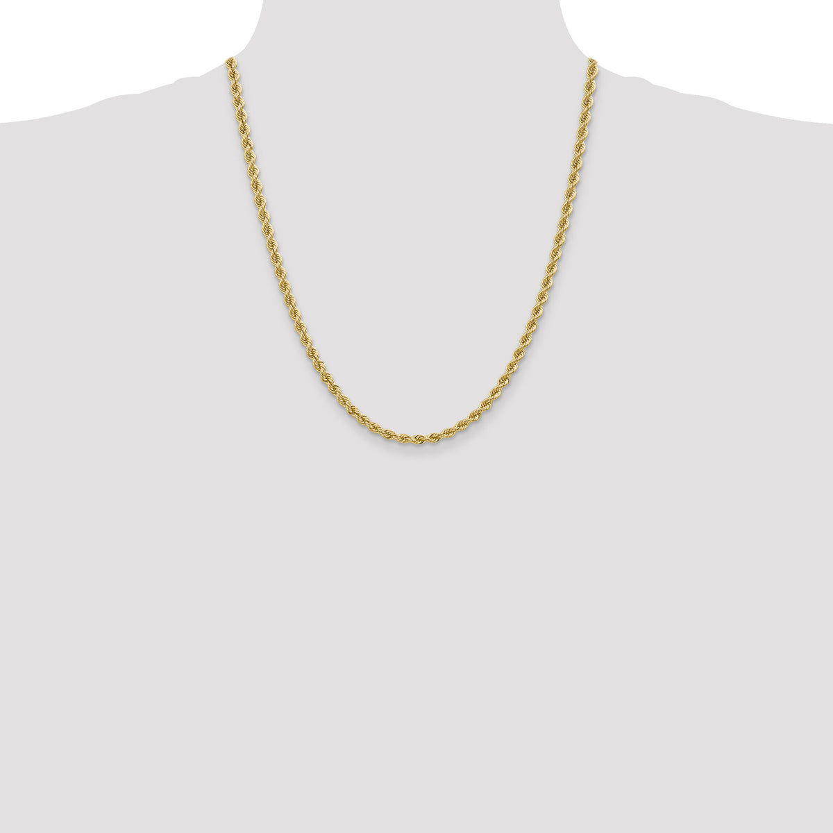 14k 4mm Regular Rope Chain-030S-22