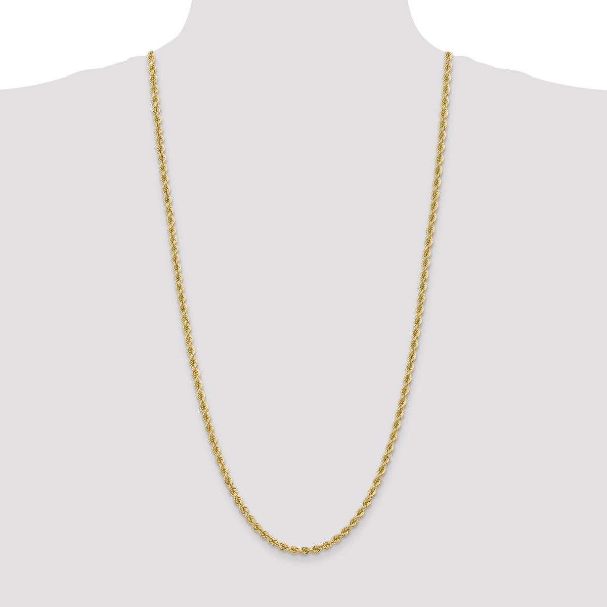 14k 4mm Regular Rope Chain-030S-30