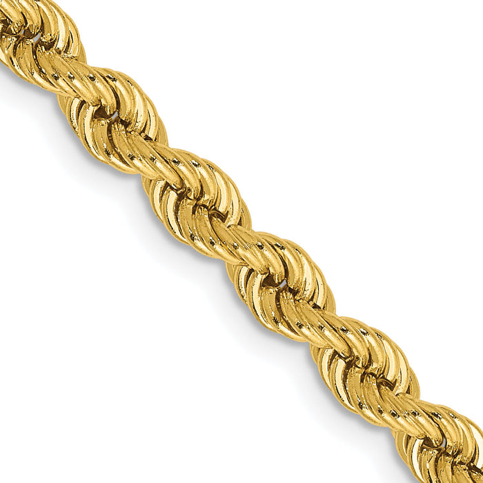 14k 4mm Regular Rope Chain-030S-30
