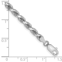 10k White Gold 4mm Diamond-cut Rope Chain-10K030W-7
