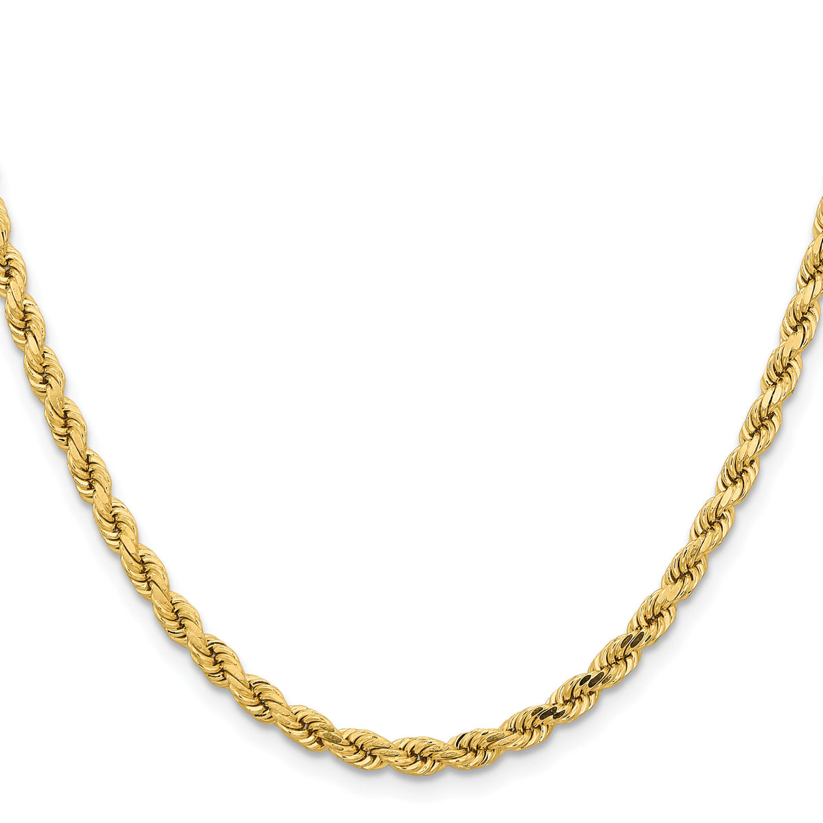 14K 4.25mm D/C Rope with Lobster Clasp Chain-033L-26