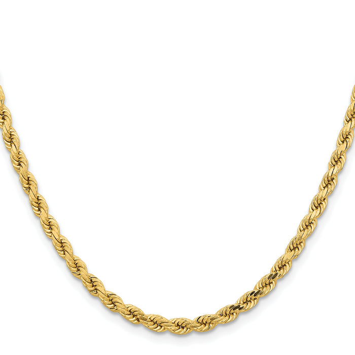 14K 4.25mm D/C Rope with Lobster Clasp Chain-033L-18