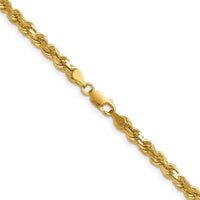 14K 4.25mm D/C Rope with Lobster Clasp Chain-033L-16