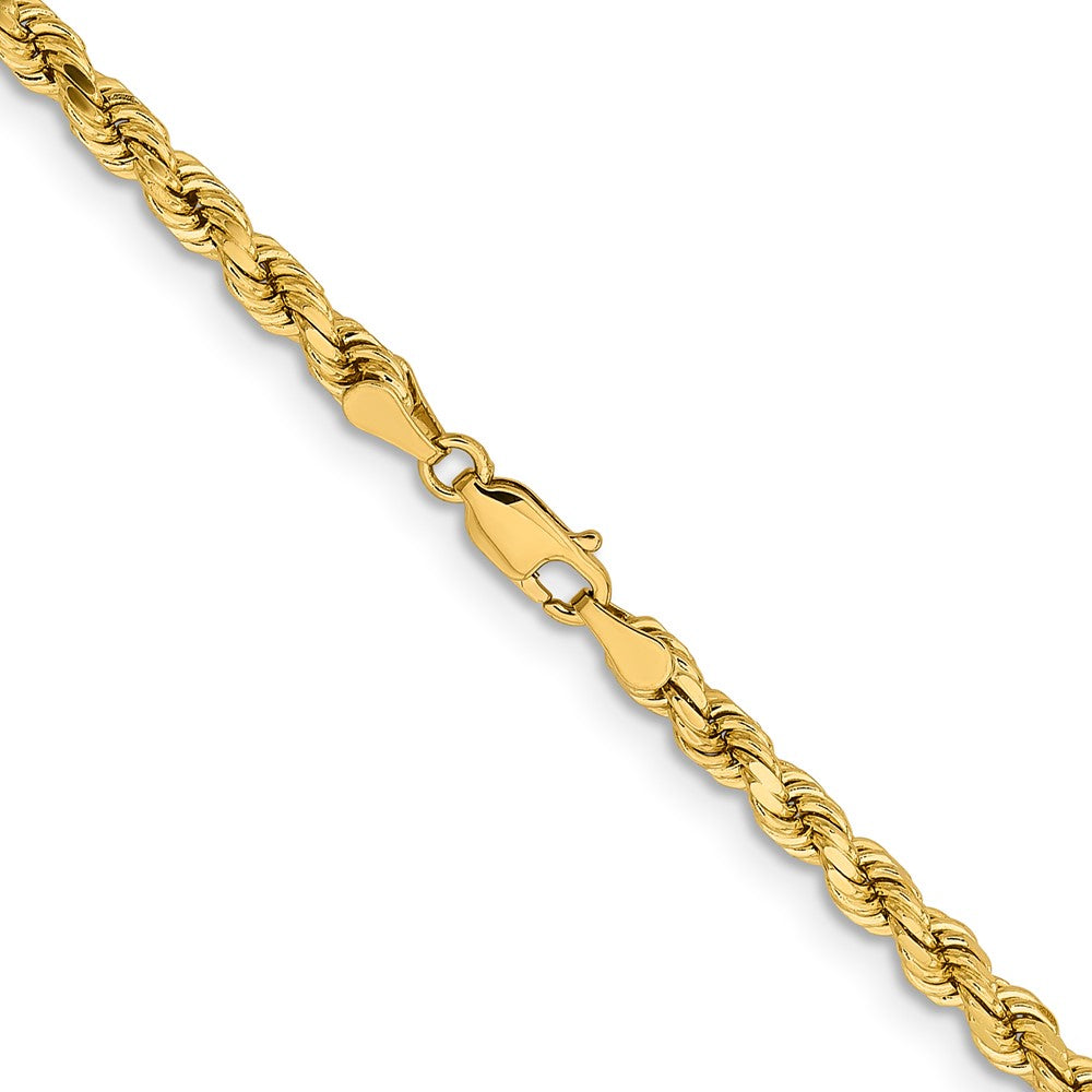 14K 26 inch 4.25mm Diamond-cut Rope with Lobster Clasp Chain-033L-26